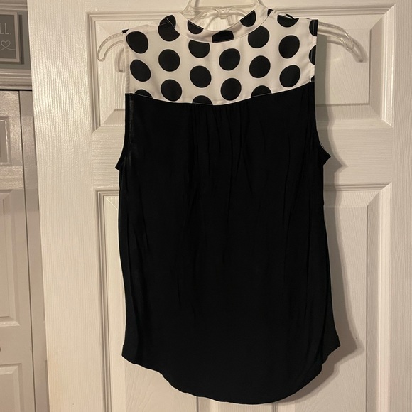 INC sleeveless polka dot blouse - Picture 6 of 7